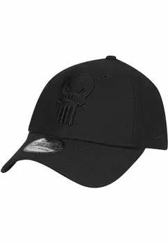 Бейсболка 39THIRTY STRETCH PUNISHER New Era, цвет black