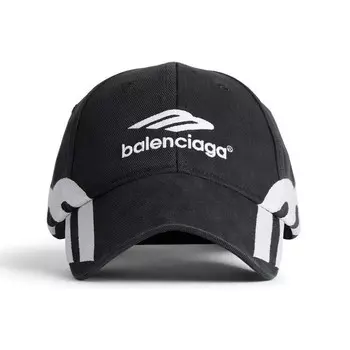 Бейсболка 3b sports icon cap 'black white' Balenciaga, черный