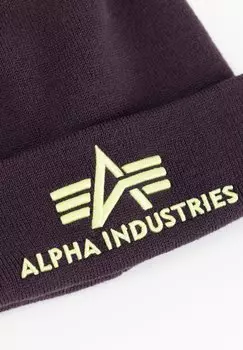 Бейсболка 3D Alpha Industries, фиолетовый