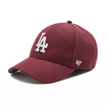 Бейсболка 47 Brand LosAngeles Dodgers, вишневый/бордовый