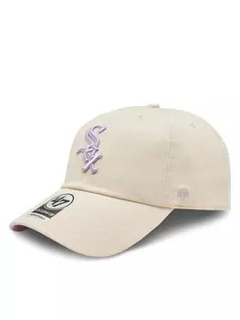 Бейсболка 47 Brand Mlb Chicago White Sox Double Under ’47 Clean Up BAS-DBLUN906GWS-NT03, бежевый