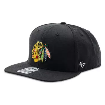 Бейсболка 47 Brand NHLChicago Blackhawks, черный
