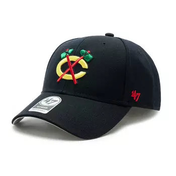 Бейсболка 47 Brand NHLChicago Blackhawks, черный