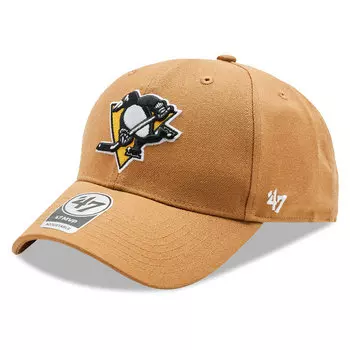 Бейсболка 47 Brand NHLPittsburgh Penguins, коричневый