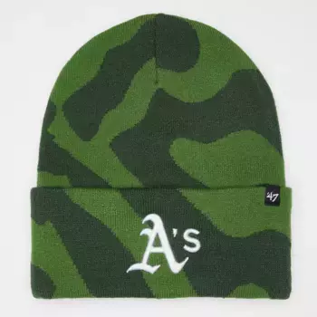 Бейсболка '47 Cuff Knit Freeform MLB Oakland Athletics, зеленый