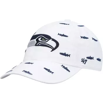 Бейсболка 47 Seattle Seahawks, белый