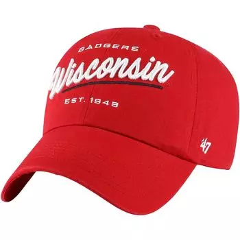 Бейсболка 47 Wisconsin Badgers, красный