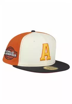 Бейсболка 59FIFTY LIGATURE HOUSTON ASTROS CHROME New Era, цвет beige