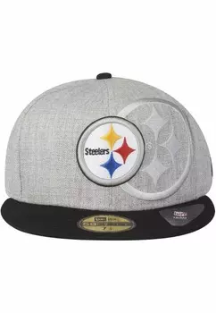 Бейсболка 59FIFTY SCREENING NFL PITTSBURGH STEELERS New Era, серый