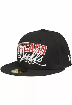 Бейсболка 59FIFTY SCRIPT CHICAGO BULLS New Era, цвет black