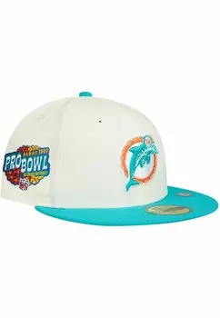 Бейсболка 59FIFTY THROWBACK MIAMI DOLPHINS New Era, цвет beige