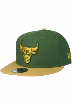 Бейсболка 9FIFTY CHICAGO BULLS PANAMA New Era, цвет rifle green ii