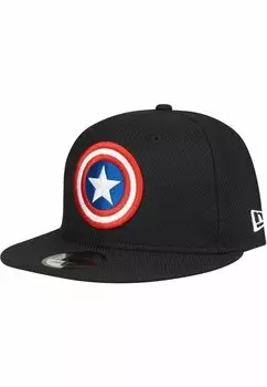 Бейсболка 9FIFTY MARVEL DIAMOND CAPTAIN AMERICA New Era, цвет black
