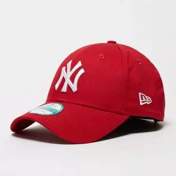 Бейсболка 9Forty League Basic MLB New York Yankees New Era, цвет scarlet/white