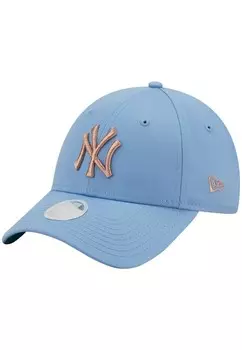 Бейсболка 9FORTY METALLIC NEW YORK YANKEES New Era, светло-голубой