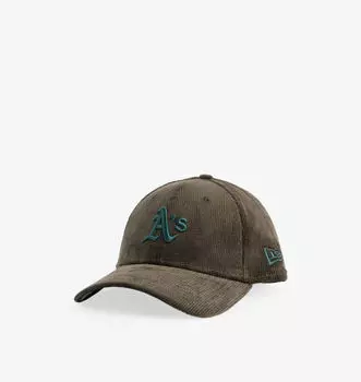 Бейсболка 9Forty Oakland Athletics из эластичной хлопковой смеси New Era, зеленый