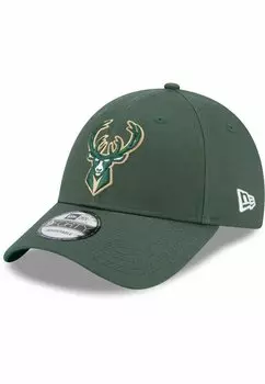 Бейсболка 9FORTY STRAPBACK SIDE PATCH MILWAUKEE BUCKS New Era, цвет celtic green