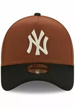 Бейсболка 9FORTY TRUCKER SIDEPATCH NEW YORK YANKEES New Era, цвет brown