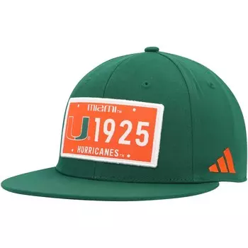 Бейсболка adidas Miami Hurricanes, зеленый