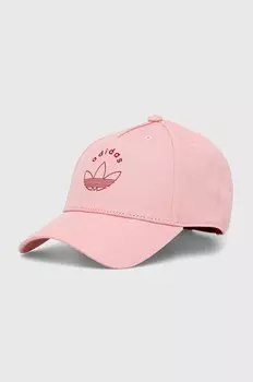 БЕЙСБОЛКА adidas Originals хлопковая кепка, розовый