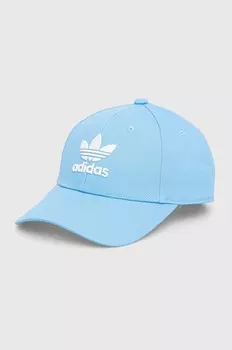 Бейсболка adidas Originals из хлопка, синий