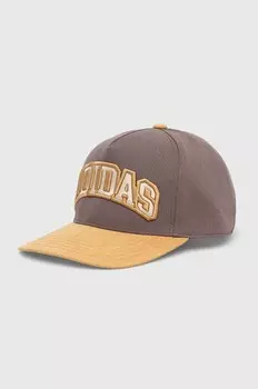 Бейсболка adidas Originals, коричневый