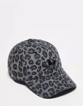 Бейсболка Adidas Originals Leopard в цвете карбон/черный