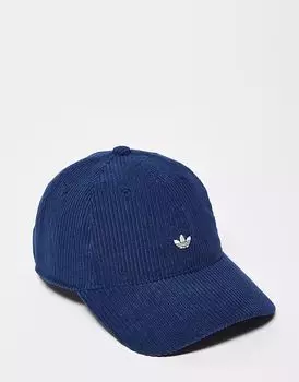 Бейсболка Adidas Originals вельветовая темно-синего цвета