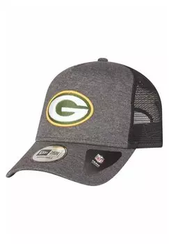 Бейсболка AFRAME SHADOW TRUCKER NFL TEAMS New Era, цвет green bay packers
