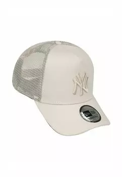 Бейсболка AFRAME SNPBACK TRUCKER YORK YANKEES New Era, кремовый