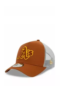 Бейсболка AFRAME TRUCKER BOUCLE OAKLAND ATHLETICS New Era, цвет brown