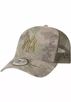 Бейсболка AFRAME TRUCKER NEW YORK YANKEES New Era, цвет wood camo