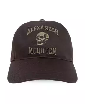 Бейсболка Alexander Mcqueen, коричневый