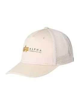 Бейсболка Alpha Industries, кремовый