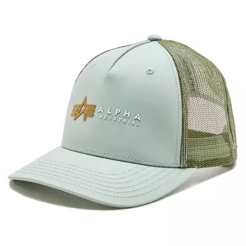 Бейсболка Alpha Industries Label, зеленый
