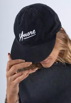 Бейсболка AMORE EMBROIDERY VINTAGE Mira Paris, черный