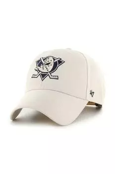 Бейсболка Anaheim Ducks из смесовой шерсти 47 brand, бежевый