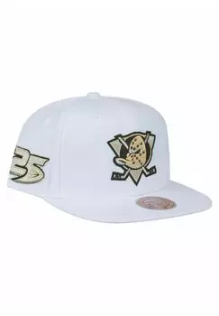 Бейсболка ANAHEIM DUCKS Mitchell & Ness, цвет white