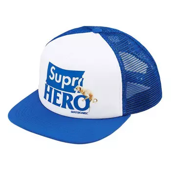 Бейсболка antihero mesh back 5-panel 'blue white' Supreme, синий