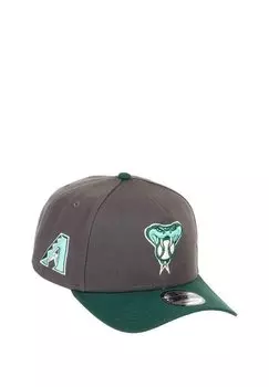 Бейсболка ARIZONA DIAMONDBACKS MLB SIDEPATCH COOPERSTOWN TWO TONE 9FORTY A-FRAME SNAPBACK New Era, цвет grau