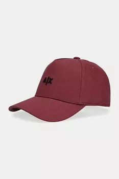 Бейсболка Armani Exchange, бордовый