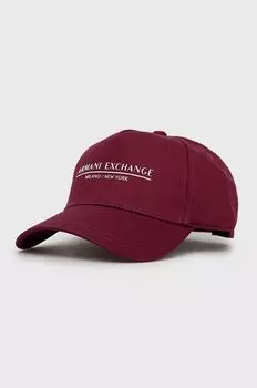 Бейсболка Armani Exchange, фиолетовый