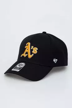 Бейсболка B.MVP18WBV.BKG OAKLAND ATHLETICS BLACK MLB Oakland Athletics 47brand, черный