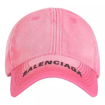 Бейсболка Balenciaga Embroidered Logo Baseball Cap 'Pink', розовый