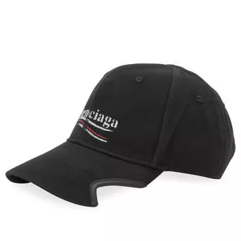 Бейсболка Balenciaga Political Campaign Cap, цвет Black & White