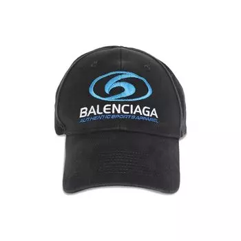 Бейсболка Balenciaga Surfer Cap, цвет Washed Black