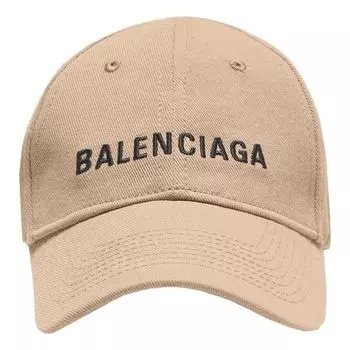 Бейсболка Balenciaga Visor Logo Cap 'Beige Black', бежевый