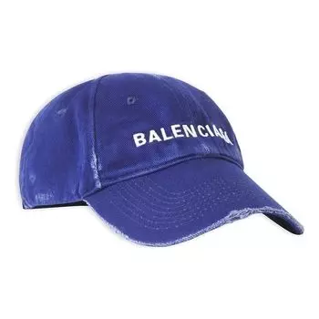 Бейсболка Balenciaga Visor Logo Cap 'Blue White', синий