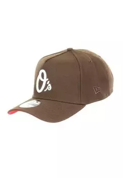 Бейсболка BALTIMORE ORIOLES MLB 60TH ANNIVERSARY SIDEPATCH WALNUT 9FORTY A-FRAME SNAPBACK New Era, цвет braun