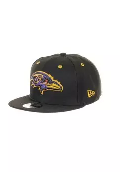 Бейсболка BALTIMORE RAVENS NFL TEAM 10TH ANNIVERSARY SIDEPATCH 9FIFTY New Era, цвет schwarz